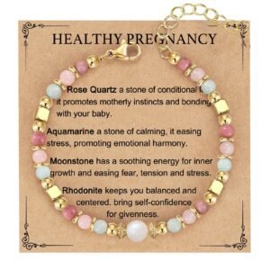 women's pregnancy soothing bracelet natural gemstone beaded bracelet